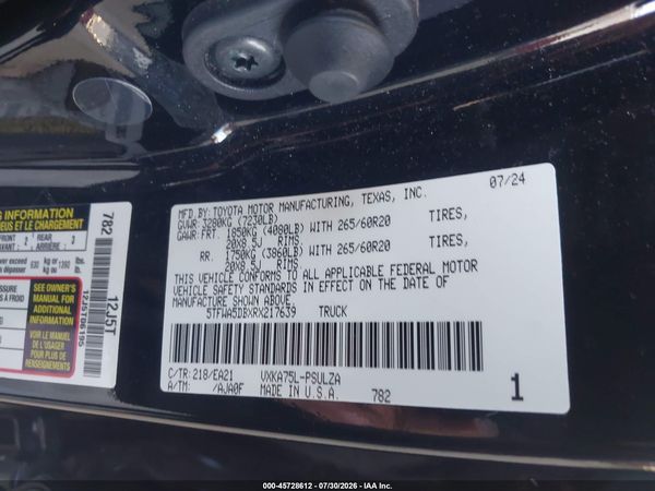 2024 TOYOTA TUNDRA LIMITED