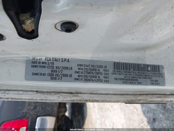 2019 RAM PROMASTER CITY TRADESMAN