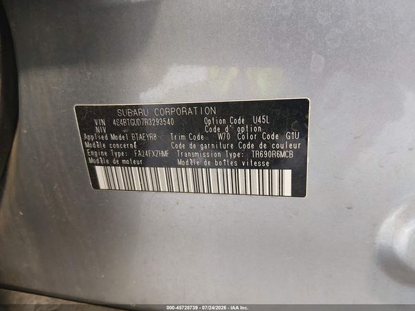 2024 SUBARU OUTBACK WILDERNESS — I9