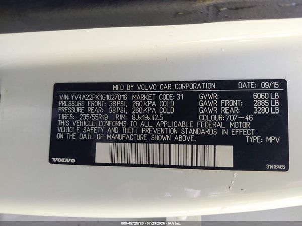 2016 VOLVO XC90 T6 MOMENTUM
