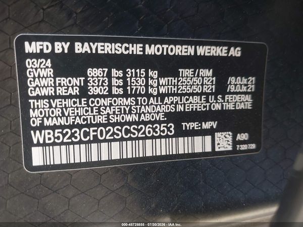 2025 BMW IX XDRIVE50