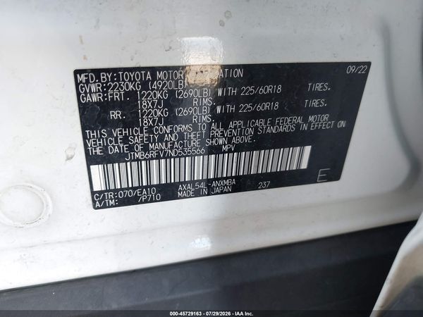 2022 TOYOTA RAV4 HYBRID XLE PREMIUM