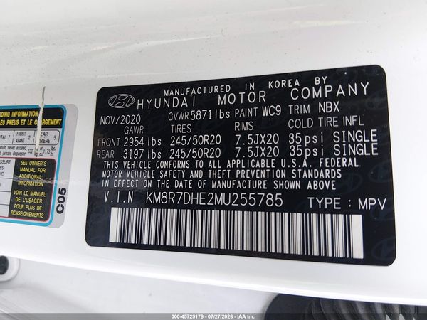 2021 HYUNDAI PALISADE CALLIGRAPHY