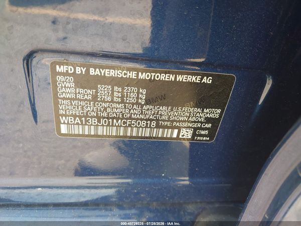 2021 BMW 530I XDRIVE