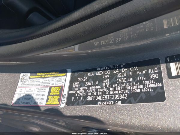 2026 KIA K4 EX
