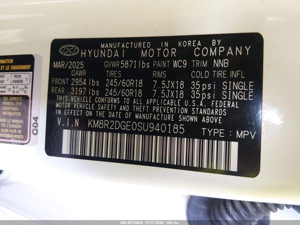 2025 HYUNDAI PALISADE SEL