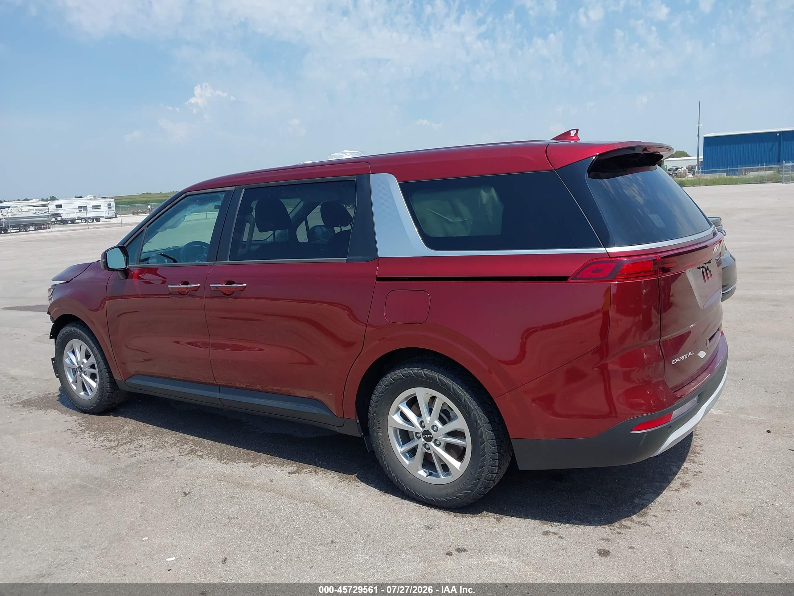 2023 KIA CARNIVAL MPV LX SEAT PACKAGE
