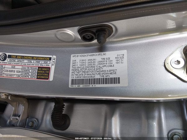2019 HONDA CR-V EX-L