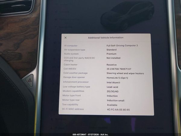 2017 TESLA MODEL X 100D/75D/90D