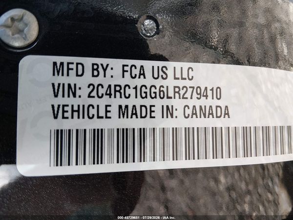 2020 CHRYSLER PACIFICA LIMITED