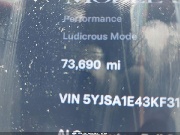 2019 TESLA MODEL S