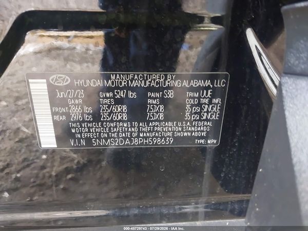 2023 HYUNDAI SANTA FE SEL