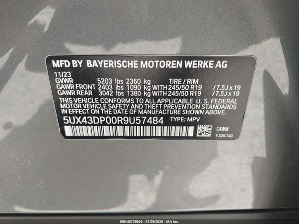 2024 BMW X3 SDRIVE30I