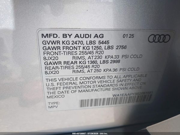 2025 AUDI Q5