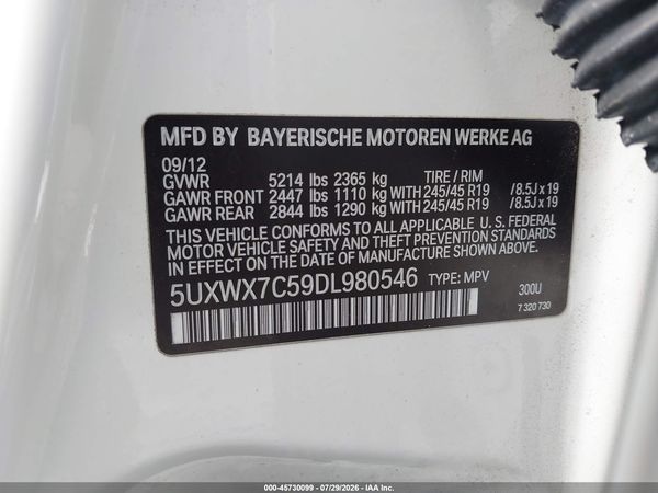 2013 BMW X3 XDRIVE35I