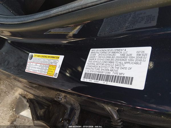 2025 HONDA PILOT ELITE