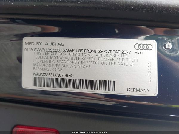 2019 AUDI A6 55 PREMIUM