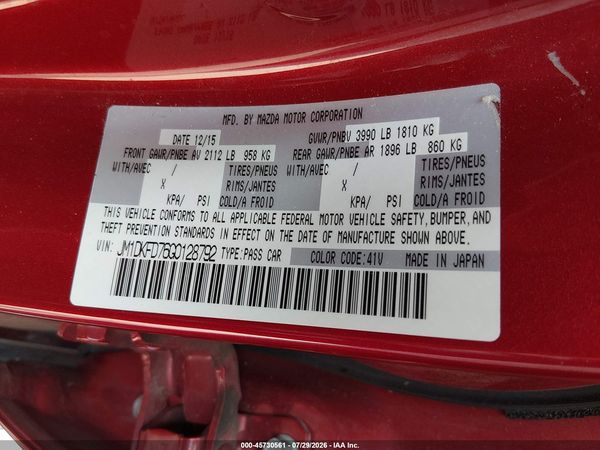 2016 MAZDA CX-3 GRAND TOURING