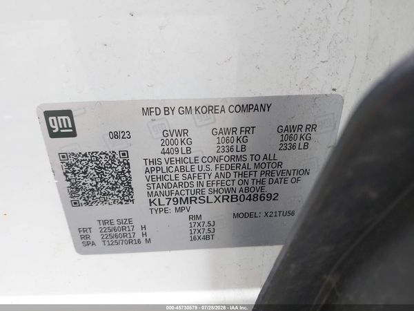 2024 CHEVROLET TRAILBLAZER AWD LT — I9