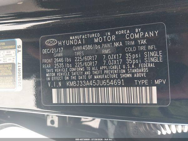 2018 HYUNDAI TUCSON SEL PLUS