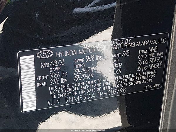 2023 HYUNDAI SANTA FE HYBRID LIMITED