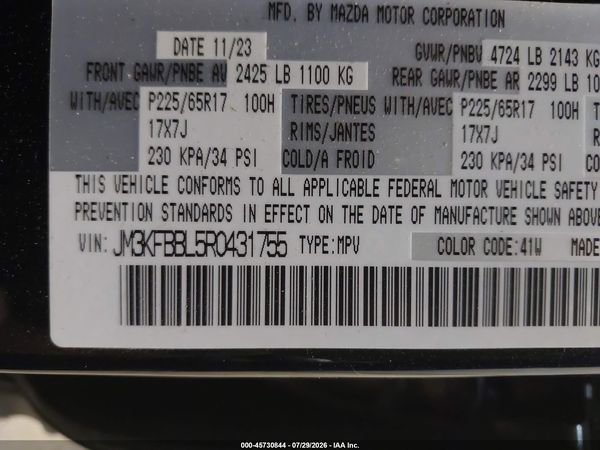 2024 MAZDA CX-5 2.5 S SELECT