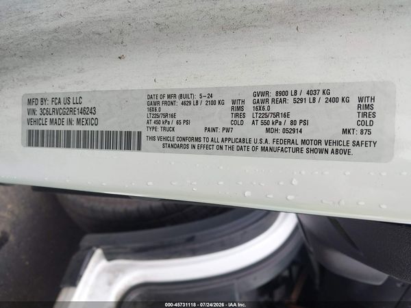 2024 RAM PROMASTER 2500