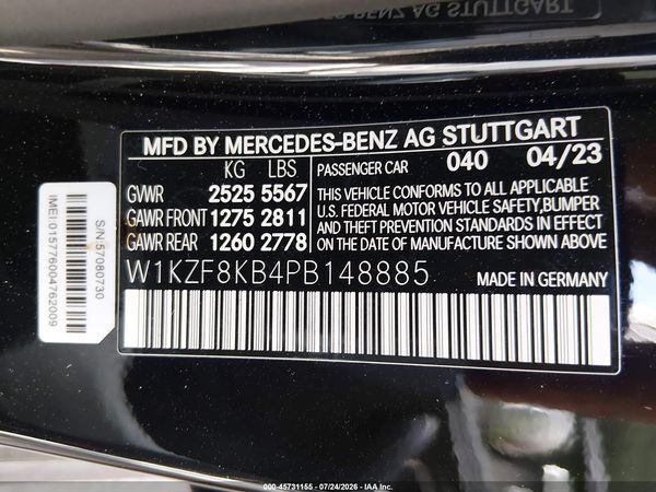 2023 MERCEDES-BENZ AMG E 63 S 4MATIC