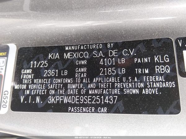 2025 KIA K4 GT-LINE