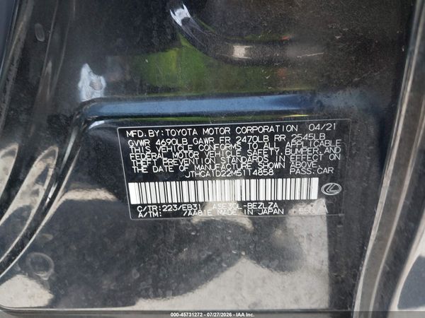 2021 LEXUS IS 300 300 Comfort