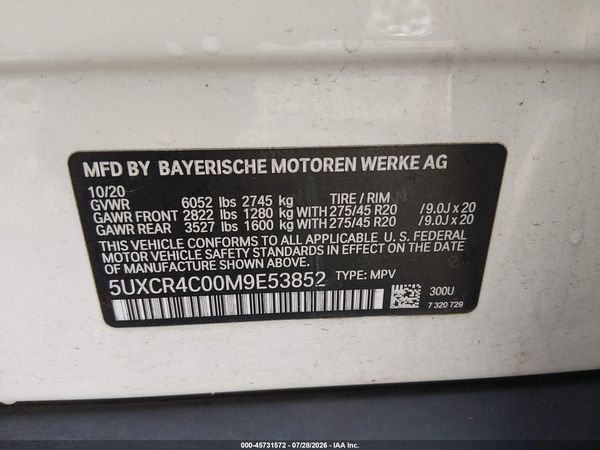 2021 BMW X5 SDRIVE40I