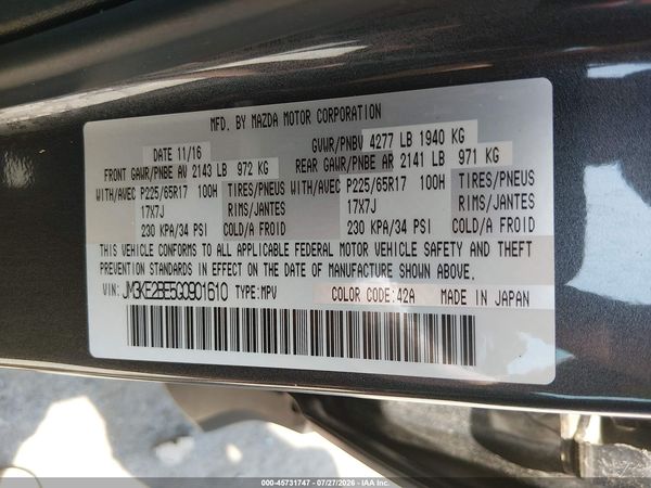 2016 MAZDA CX-5 SPORT