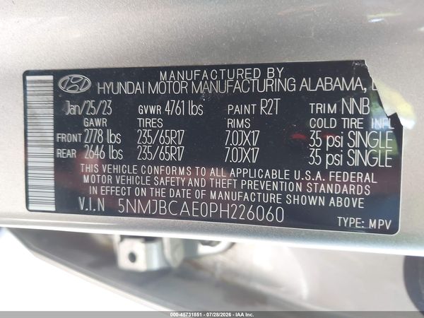 2023 HYUNDAI TUCSON SEL