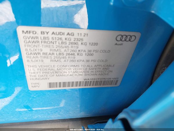 2022 AUDI Q3