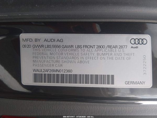 2021 AUDI A6