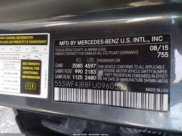 2015 MERCEDES-BENZ C 300 Base