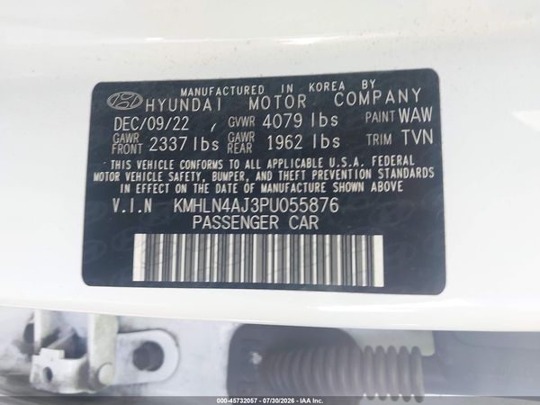 2023 HYUNDAI ELANTRA HYBRID LIMITED