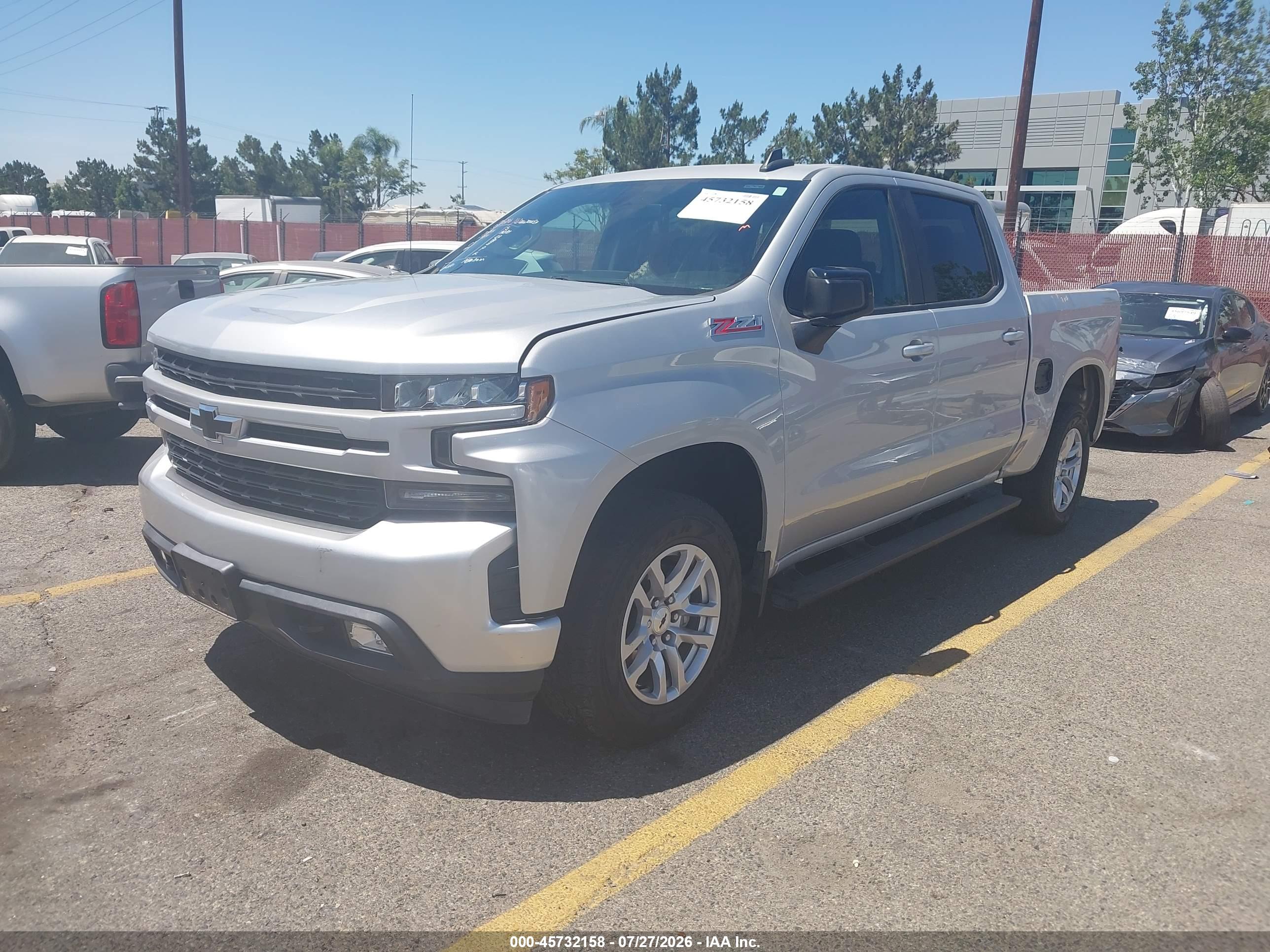 2021 CHEVROLET SILVERADO 1500 4WD  SHORT BED RST — I2
