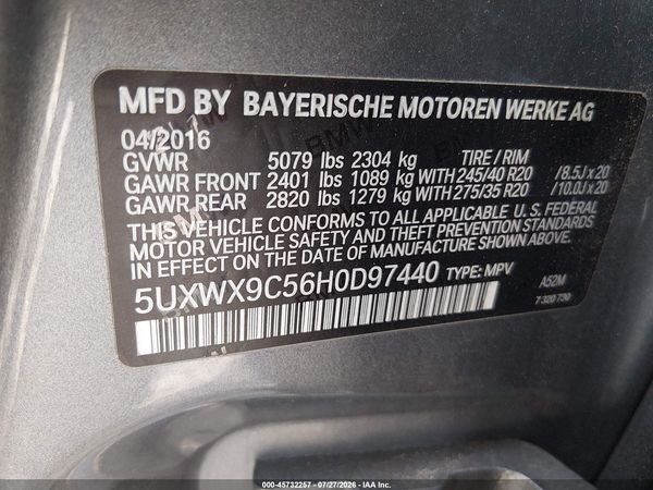 2017 BMW X3 XDRIVE28I