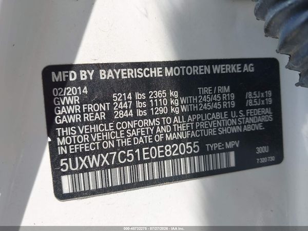 2014 BMW X3 XDRIVE35I