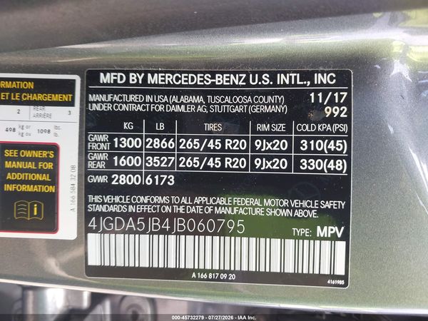 2018 MERCEDES-BENZ GLE 350 GLE350