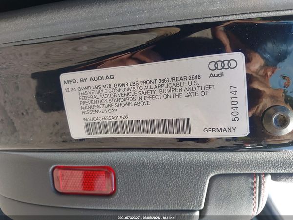 2025 AUDI S5 SPORTBACK