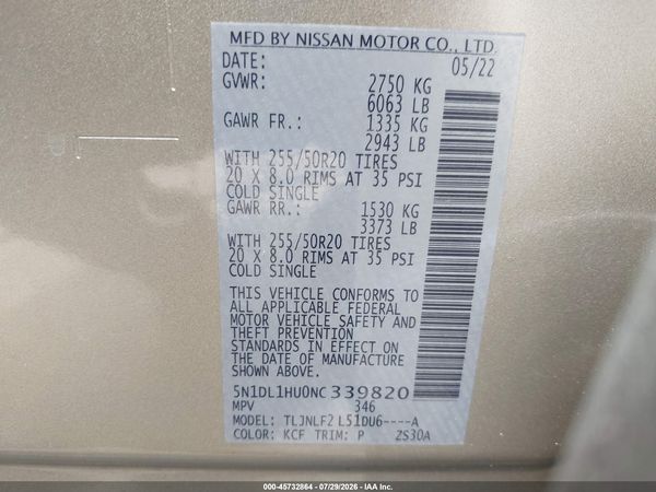2022 INFINITI QX60 AUTOGRAPH AWD