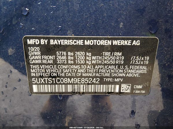 2021 BMW X3 PHEV XDRIVE30E