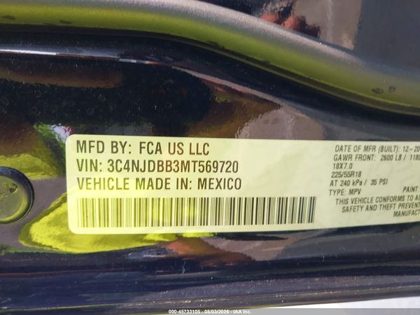 2021 JEEP COMPASS ALTITUDE 4X4