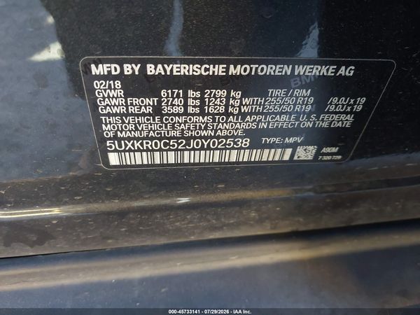 2018 BMW X5 XDRIVE35I