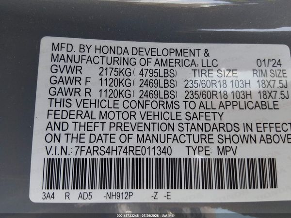 2024 HONDA CR-V EX-L AWD