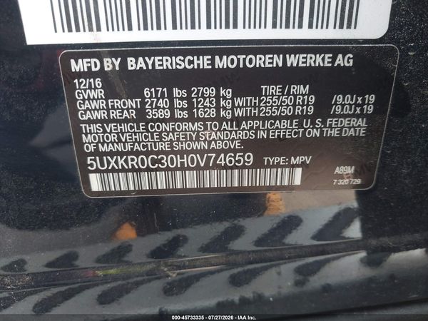 2017 BMW X5 XDRIVE35I