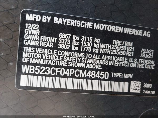 2023 BMW IX XDRIVE50