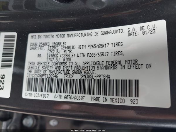 2023 TOYOTA TACOMA TRD SPORT
